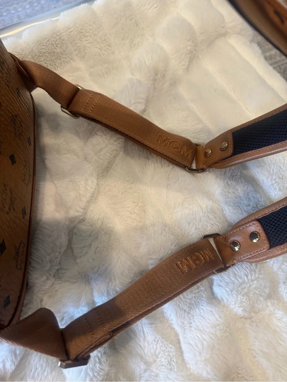 MCM TAN COGNAC BACKPACK LARGE